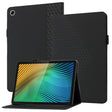 For OPPO Realme Pad Rhombus Skin Feel Horizontal Flip Tablet Leather Case with Card Slots & Holder(Black) - Realme by PMC TechLife | Online Shopping South Africa | PMC TechLife | Buy Now Pay Later Mobicred