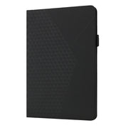 For OPPO Realme Pad Rhombus Skin Feel Horizontal Flip Tablet Leather Case with Card Slots & Holder(Black)