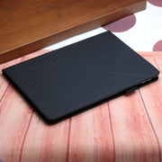 For OPPO Realme Pad Rhombus Skin Feel Horizontal Flip Tablet Leather Case with Card Slots & Holder(Black)