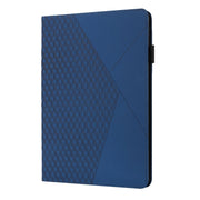 For OPPO Realme Pad Rhombus Skin Feel Horizontal Flip Tablet Leather Case with Card Slots & Holder(Royal Blue)