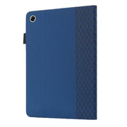 For OPPO Realme Pad Rhombus Skin Feel Horizontal Flip Tablet Leather Case with Card Slots & Holder(Royal Blue)