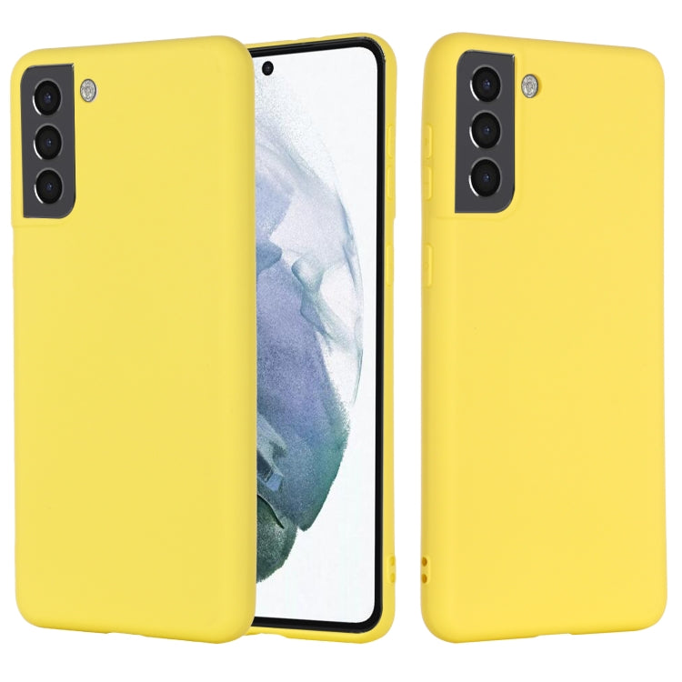 For Samsung Galaxy S22 5G Pure Color Liquid Silicone Shockproof Full Coverage Phone Case(Yellow) - free shipping - PMC TechLife - Order now!