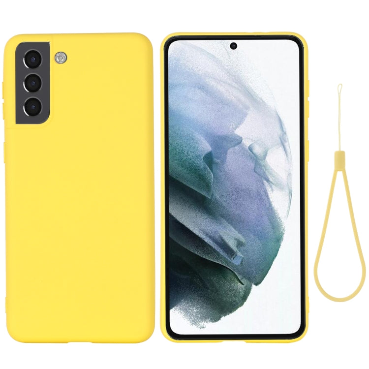 For Samsung Galaxy S22 5G Pure Color Liquid Silicone Shockproof Full Coverage Phone Case(Yellow) - free shipping - PMC TechLife - Order now!