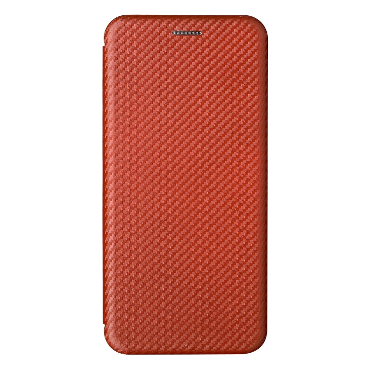 For Blackview Oscal C20 Carbon Fiber Texture Horizontal Flip Leather Phone Case with Card Slot(Brown) - More Brand by PMC TechLife | Online Shopping South Africa | PMC TechLife