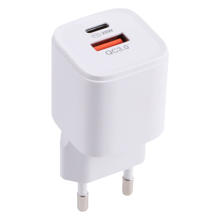 20WACB 20W QC3.0 + PD Quick Charger, Plug Specification:EU Plug(White) - free shipping - PMC Jewellery - Order now!