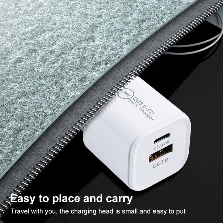 20WACB 20W QC3.0 + PD Quick Charger, Plug Specification:EU Plug(White) - free shipping - PMC Jewellery - Order now!