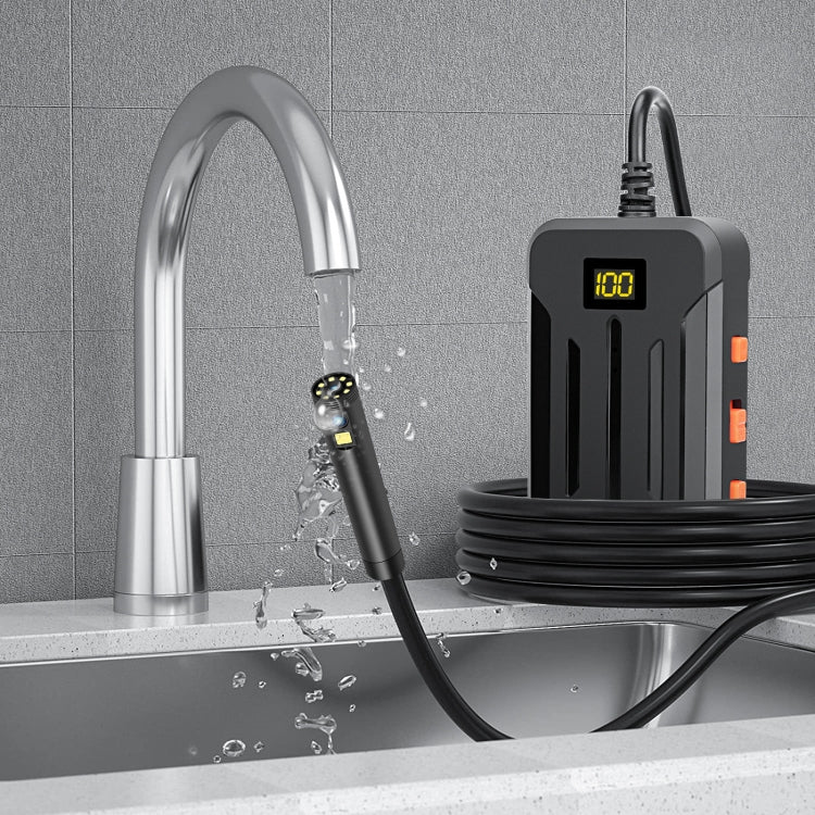 F300 5.5mm IP68 Water-resistant HD Dual Cameras Digital Endoscope, Length:2m Hard Cable(Black)