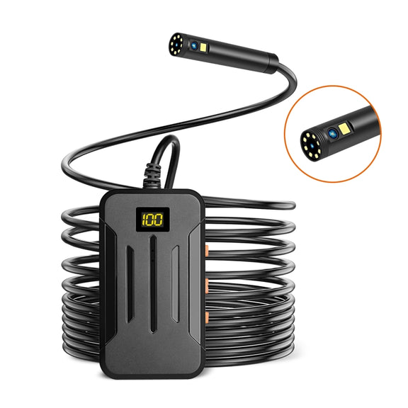 F300 5.5mm IP68 Water-resistant HD Dual Cameras Digital Endoscope, Length:5m Hard Cable(Black)