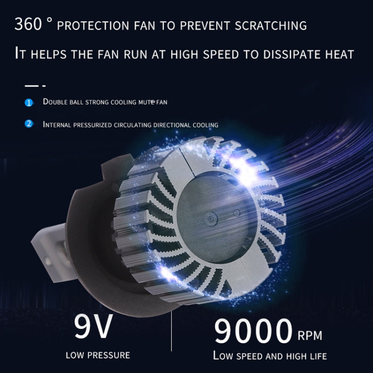 1 Pair G8 Plus H7 DC9-16V / 30W / 8000LM / 6000K IP67 Car LED 3570 Lamp Beads Headlight(White Light) - LED Headlamps by PMC TechLife | Online Shopping South Africa | PMC TechLife | Buy Now Pay Later Mobicred