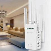 Wireless Smart WiFi Router Repeater with 4 WiFi Antennas, Plug Specification:US Plug(White)