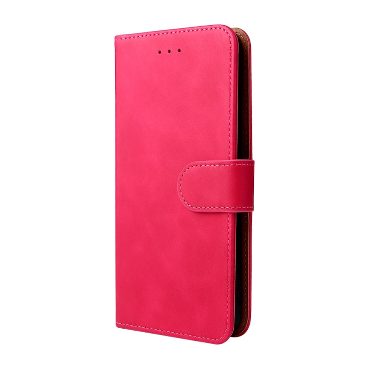For Blackview Oscal C20 Solid Color Skin Feel Magnetic Buckle Horizontal Flip PU Phone Case(Rose Gold)