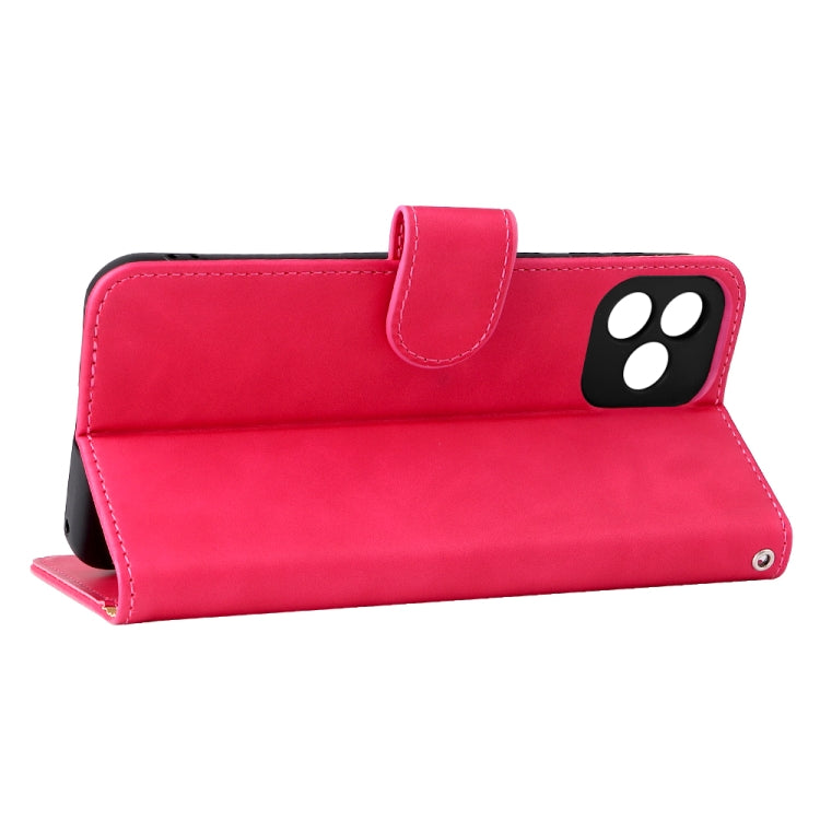 For Blackview Oscal C20 Solid Color Skin Feel Magnetic Buckle Horizontal Flip PU Phone Case(Rose Gold) - More Brand by PMC TechLife | Online Shopping South Africa | PMC TechLife | Buy Now Pay Later Mobicred