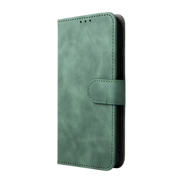 For Blackview Oscal C20 Solid Color Skin Feel Magnetic Buckle Horizontal Flip PU Phone Case(Green) - More Brand by PMC TechLife | Online Shopping South Africa | PMC TechLife | Buy Now Pay Later Mobicred