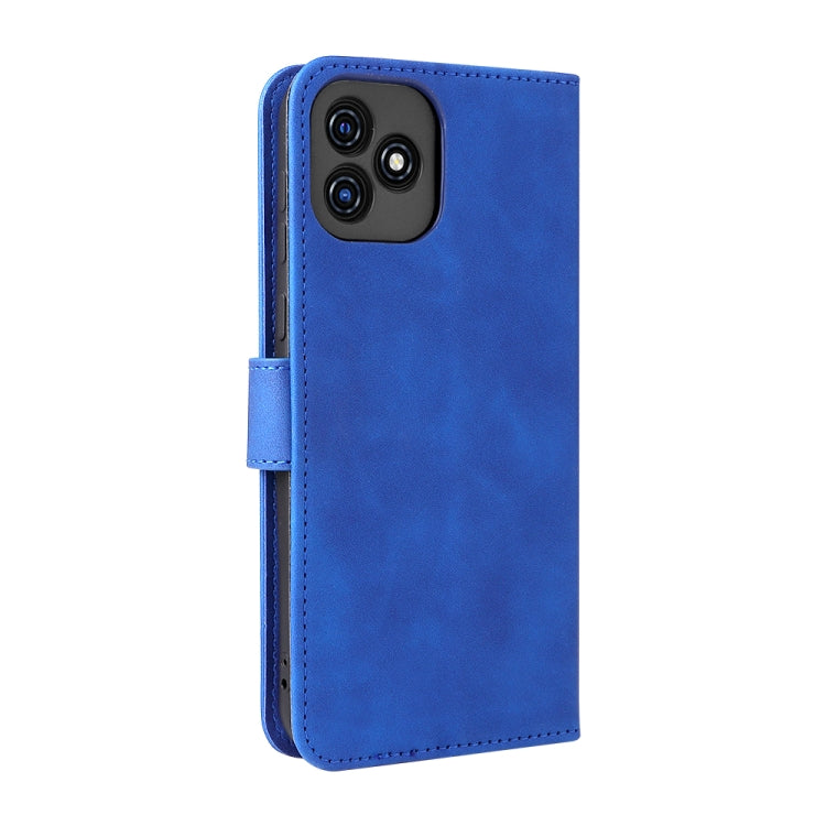 For Blackview Oscal C20 Solid Color Skin Feel Magnetic Buckle Horizontal Flip PU Phone Case(Blue) - More Brand by PMC TechLife | Online Shopping South Africa | PMC TechLife
