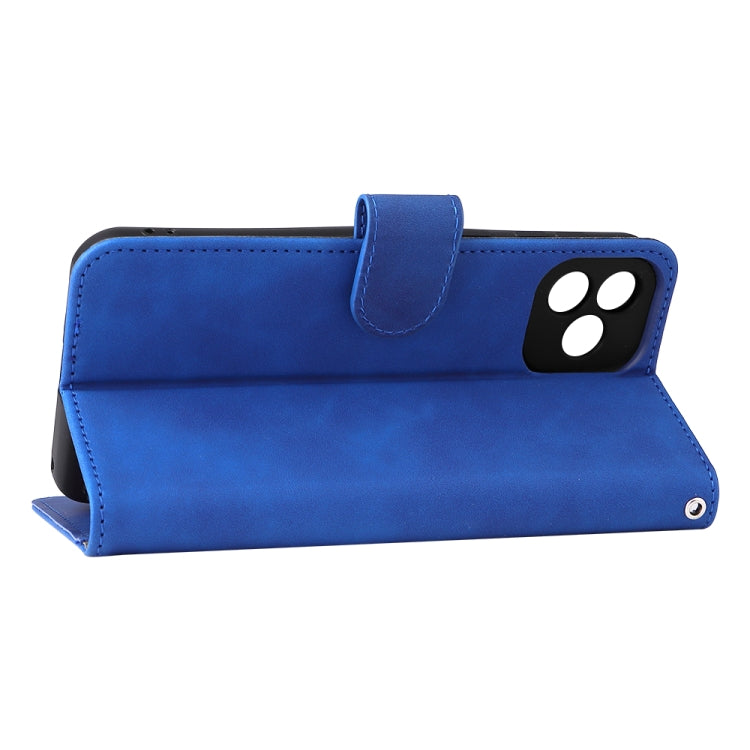 For Blackview Oscal C20 Solid Color Skin Feel Magnetic Buckle Horizontal Flip PU Phone Case(Blue) - More Brand by PMC TechLife | Online Shopping South Africa | PMC TechLife