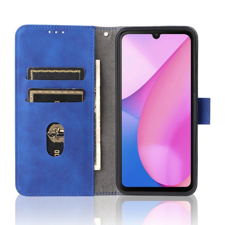 For Blackview Oscal C20 Solid Color Skin Feel Magnetic Buckle Horizontal Flip PU Phone Case(Blue) - More Brand by PMC TechLife | Online Shopping South Africa | PMC TechLife