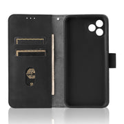 For Blackview Oscal C20 Solid Color Skin Feel Magnetic Buckle Horizontal Flip PU Phone Case(Black)