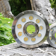 18W Landscape Ring LED Aluminum Alloy Underwater Fountain Light(Warm Light)