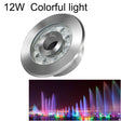 12W Landscape Colorful Color Changing Ring LED Stainless Steel Underwater Fountain Light(Colorful) - Underwater Lights by PMC TechLife | Online Shopping South Africa | PMC TechLife | Buy Now Pay Later Mobicred