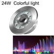 24W Landscape Colorful Color Changing Ring LED Stainless Steel Underwater Fountain Light(Colorful) - Underwater Lights by PMC TechLife | Online Shopping South Africa | PMC TechLife | Buy Now Pay Later Mobicred