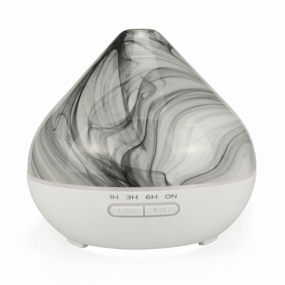 400ml Volcano Shape Humidifier Glass Aromatherapy Machine Automatic Alcohol Sprayer, Plug Specification:EU Plug(White)