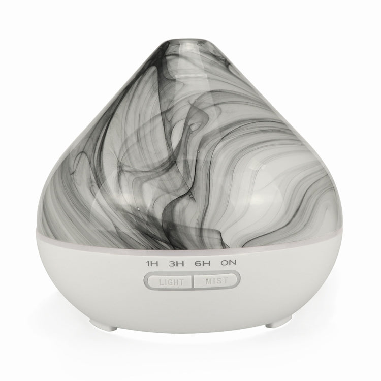 400ml Volcano Shape Humidifier Glass Aromatherapy Machine Automatic Alcohol Sprayer, Plug Specification:EU Plug(White)