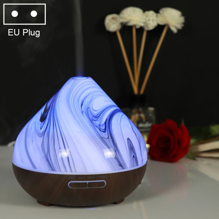 400ml Volcano Shape Humidifier Glass Aromatherapy Machine Automatic Alcohol Sprayer, Plug Specification:EU Plug(Coffee) - free shipping - PMC TechLife - Order now!