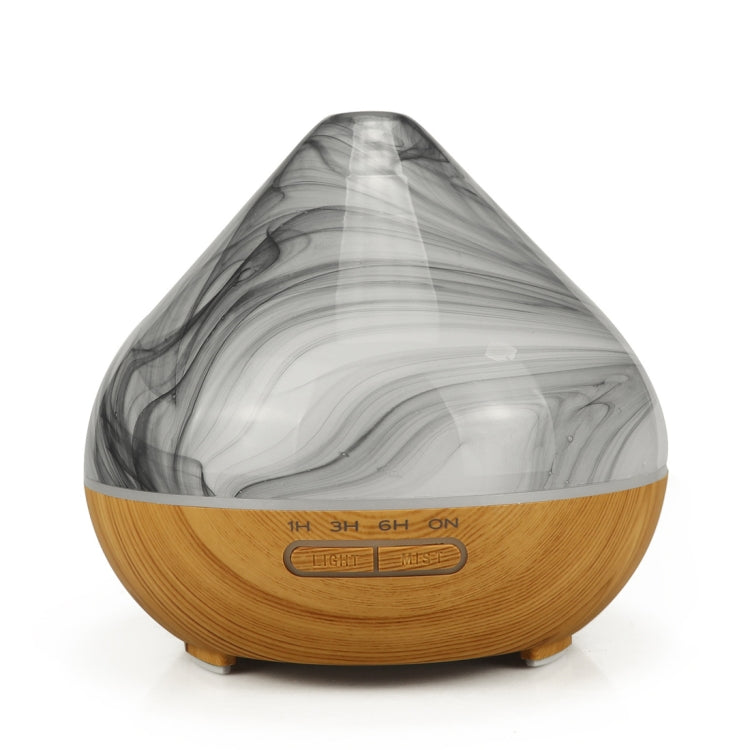 400ml Volcano Shape Humidifier Glass Aromatherapy Machine Automatic Alcohol Sprayer, Plug Specification:EU Plug(Khaki)