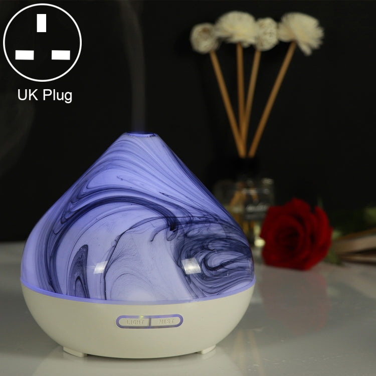 400ml Volcano Shape Humidifier Glass Aromatherapy Machine Automatic Alcohol Sprayer, Plug Specification:UK Plug(White) - free shipping - PMC TechLife - Order now!