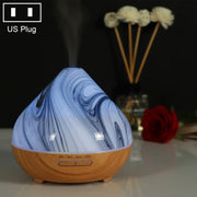 400ml Volcano Shape Humidifier Glass Aromatherapy Machine Automatic Alcohol Sprayer, Plug Specification:US Plug(Khaki)