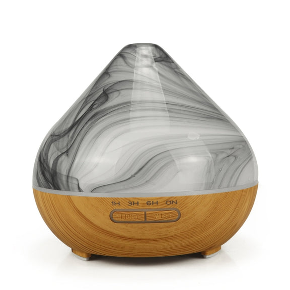 400ml Volcano Shape Humidifier Glass Aromatherapy Machine Automatic Alcohol Sprayer, Plug Specification:US Plug(Khaki)