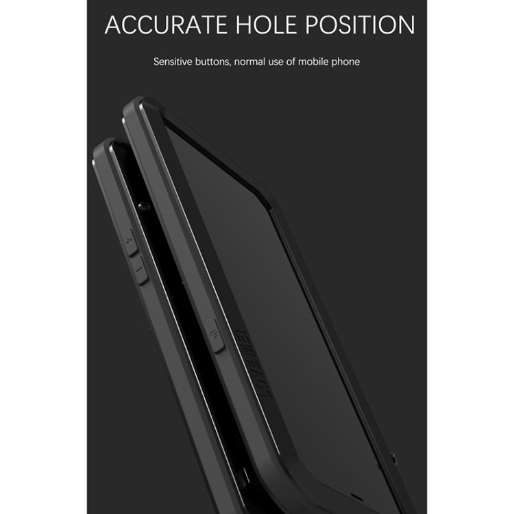 For iPhone 13 mini LOVE MEI Metal Shockproof Life Waterproof Dustproof Protective Phone Case (Red) - free shipping - PMC Jewellery - Order now!