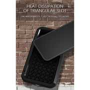 For iPhone 13 LOVE MEI Metal Shockproof Life Water-resistant Dustproof Protective Phone Case(Red)