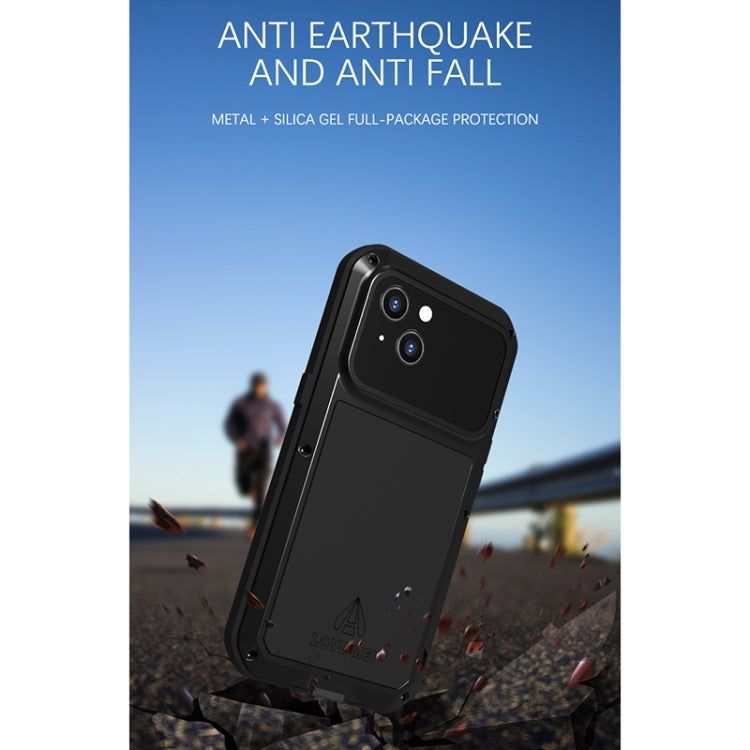 For iPhone 13 LOVE MEI Metal Shockproof Life Waterproof Dustproof Protective Phone Case(White) - free shipping - PMC TechLife - Order now!