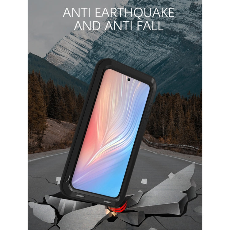 For Huawei P50 Pro LOVE MEI Metal Shockproof Waterproof Dustproof Protective Phone Case without Glass(Silver) - Huawei Cases by LOVE MEI | Online Shopping South Africa | PMC TechLife | Buy Now Pay Later Mobicred