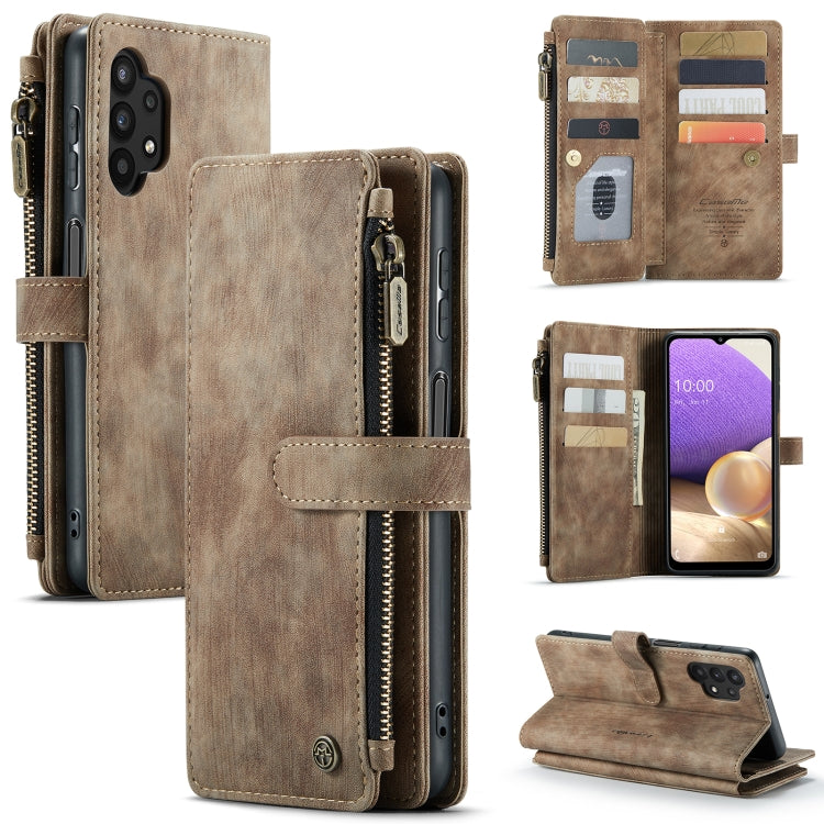 For Samsung Galaxy A32 5G CaseMe-C30 Multifunctional Horizontal Flip PU + TPU Phone Case(Brown) - free shipping - PMC Jewellery - Order now!