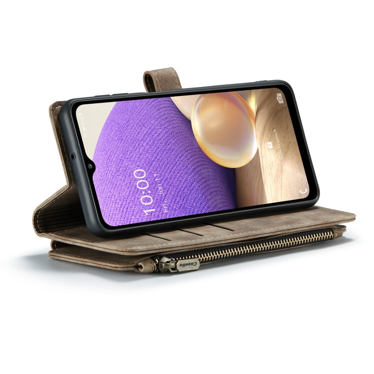 For Samsung Galaxy A32 5G CaseMe-C30 Multifunctional Horizontal Flip PU + TPU Phone Case(Brown) - free shipping - PMC Jewellery - Order now!