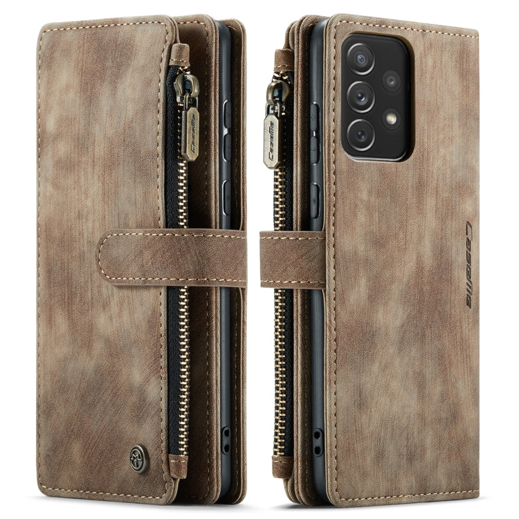 For Samsung Galaxy A72 CaseMe-C30 Multifunctional Horizontal Flip PU + TPU Phone Case(Brown) - free shipping - PMC Jewellery - Order now!