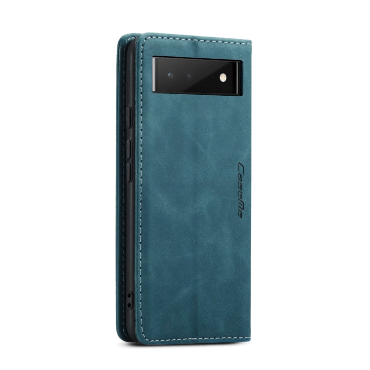 For Google Pixel 6 CaseMe 013 Multifunctional Horizontal Flip Leather Phone Case with Card Slot & Holder & Wallet(Blue) - free shipping - PMC Jewellery - Order now!