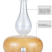 Wood Essential Oil Diffuser Aromatherapy Machine Automatic Alcohol Sprayer, Plug Specification:EU Plug(Light Brown)