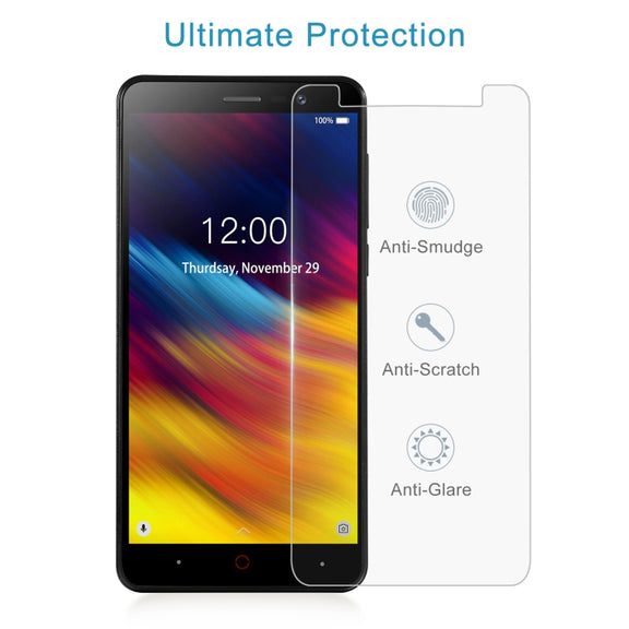 50 PCS 0.26mm 9H 2.5D Tempered Glass Film For Doogee X100