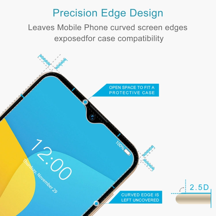 10 PCS 0.26mm 9H 2.5D Tempered Glass Film For Doogee Y8C