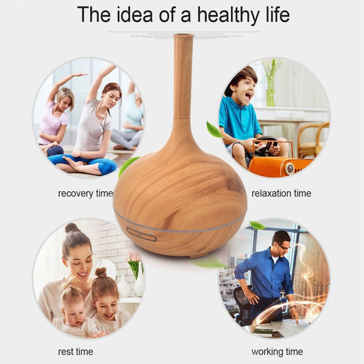 Creative Fragrance Machine Pointed Mouth Humidifier Automatic Alcohol Sprayer with Colorful LED Light, Plug Specification:EU Plug(Dark Brown) - free shipping - PMC TechLife - Order now!