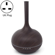 Creative Fragrance Machine Pointed Mouth Humidifier Automatic Alcohol Sprayer with Colorful LED Light, Plug Specification:UK Plug(Dark Brown)