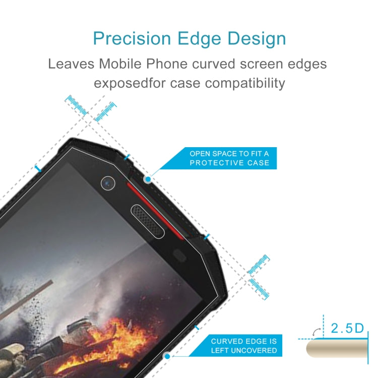 10 PCS 0.26mm 9H 2.5D Tempered Glass Film For Doogee S70 Lite