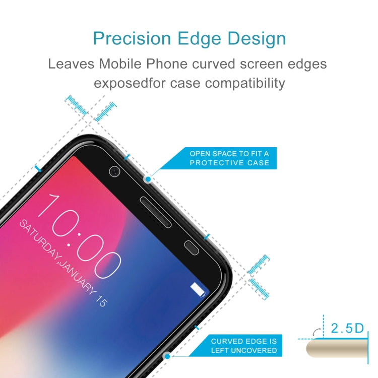 10 PCS 0.26mm 9H 2.5D Tempered Glass Film For Doogee X55