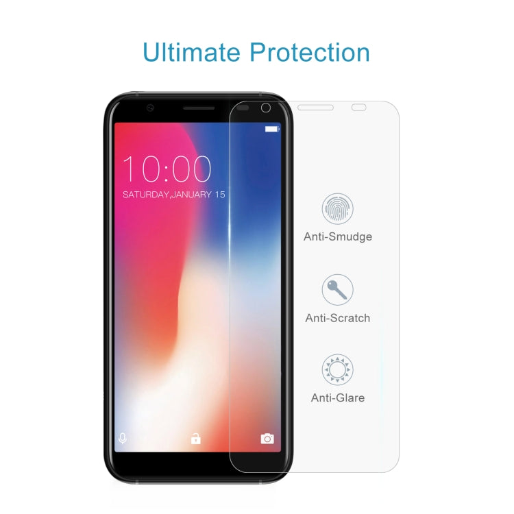 10 PCS 0.26mm 9H 2.5D Tempered Glass Film For Doogee X55