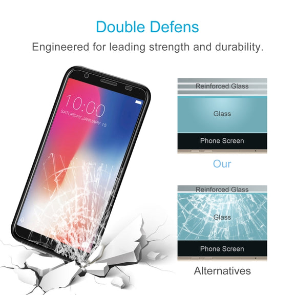 50 PCS 0.26mm 9H 2.5D Tempered Glass Film For Doogee X55