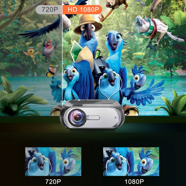 T7 1920x1080P 200 ANSI Portable Home Theater LED HD Digital Projector, Basic Version,US Plug(Black) - LED Projector by PMC TechLife | Online Shopping South Africa | PMC TechLife | Buy Now Pay Later Mobicred