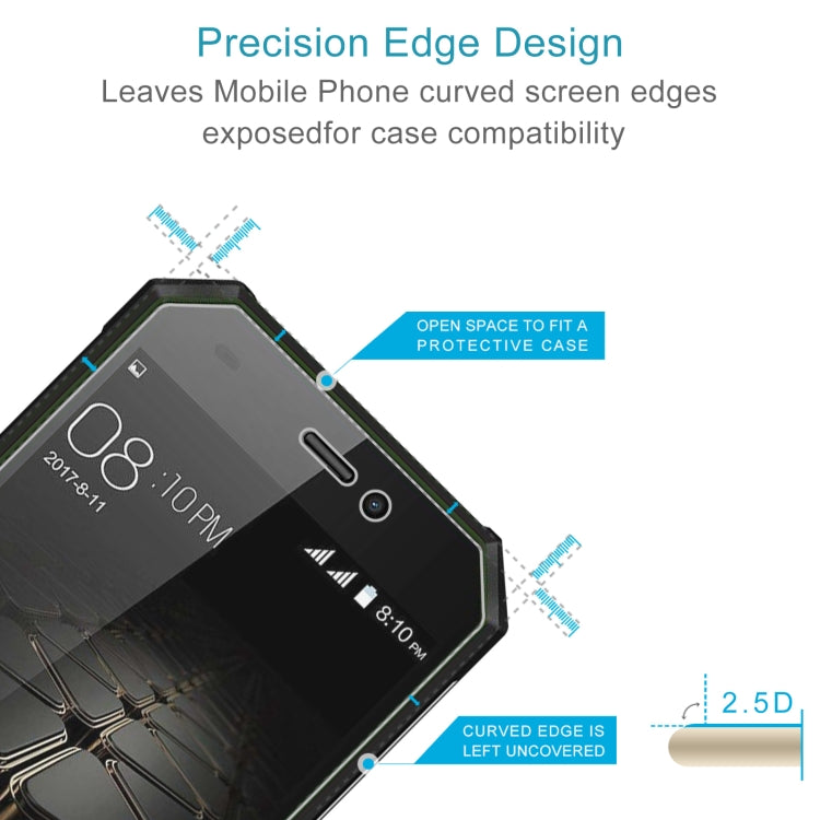 10 PCS 0.26mm 9H 2.5D Tempered Glass Film For Blackview BV4000 Pro - For Blackview by PMC TechLife | Online Shopping South Africa | PMC TechLife